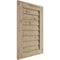 Ekena Millwork Timberthane Hand Hewn Vertical Faux Wood Non-Functional Gable Vent, Primed Tan, 24"W x 48"H GVURVE24X48DHHPR - alternate 2